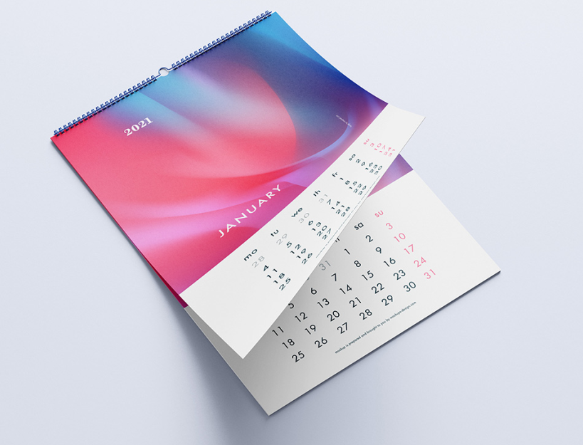 A3 wall calendar (13 sheets)