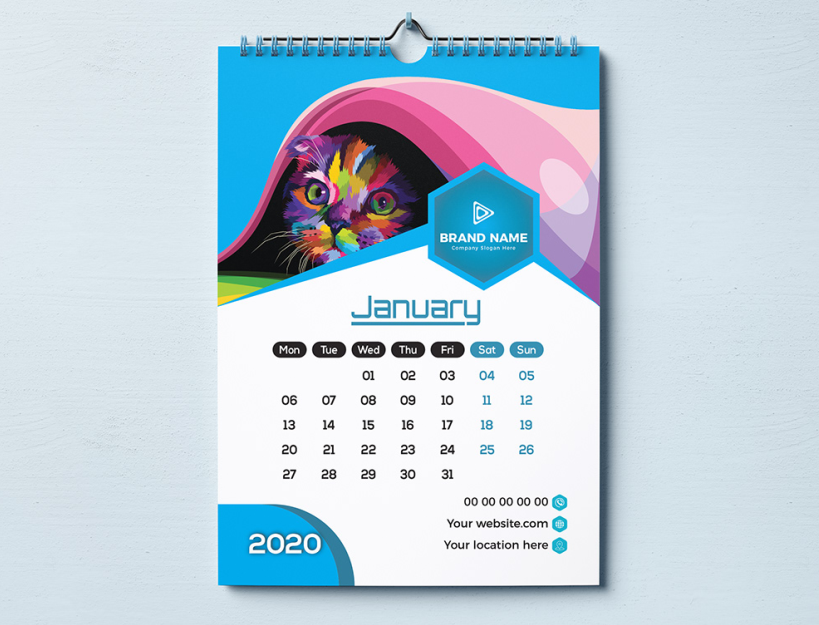 A2 Wall Calendar (13 Sheets)